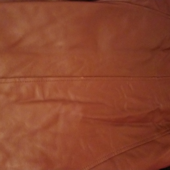 ♥️Deep red leather long coat - Picture 7 of 10